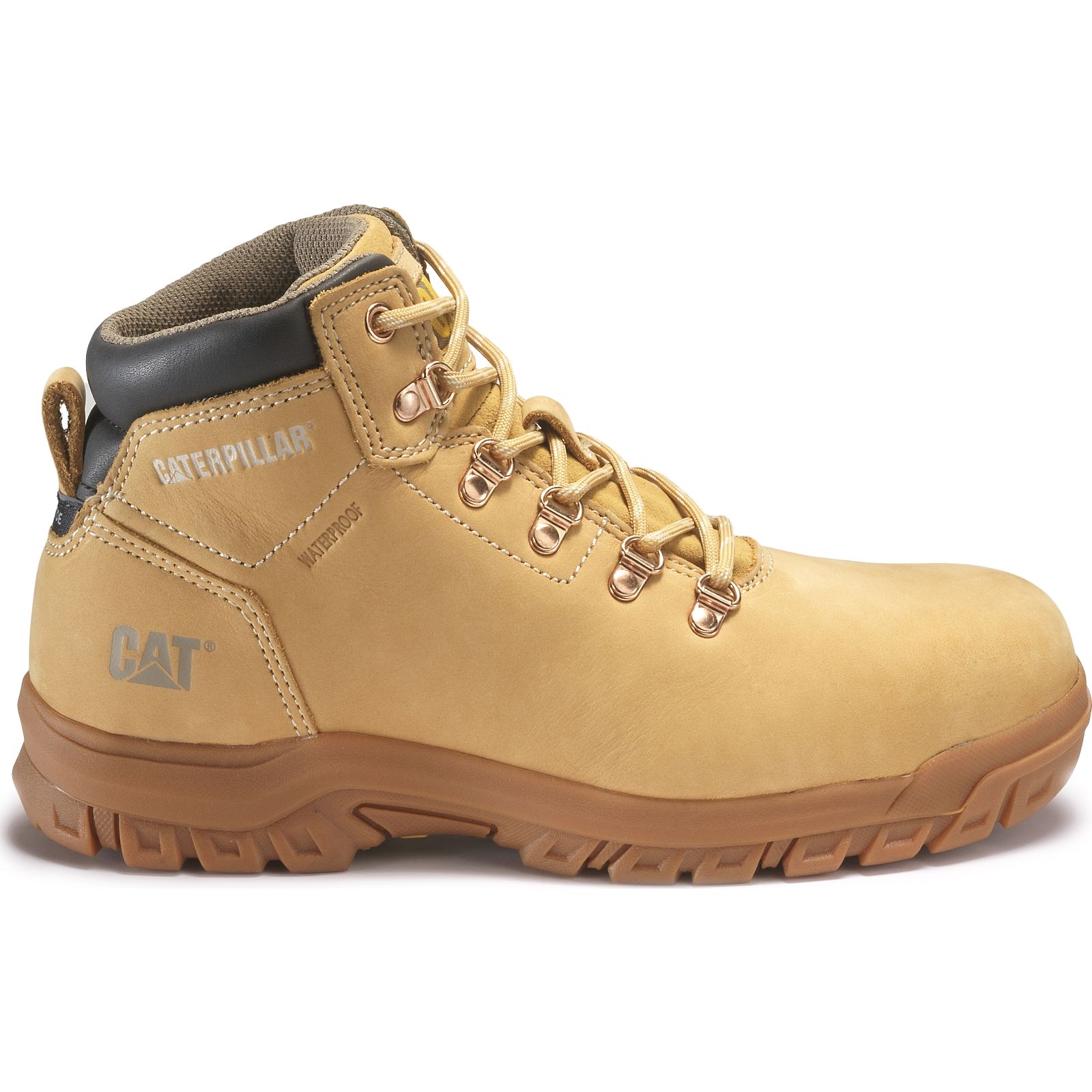 Caterpillar Boots South Africa - Cat Women's Mae Steel Toe S3 Hro Wr Sra Work Boots Orange PW5876319